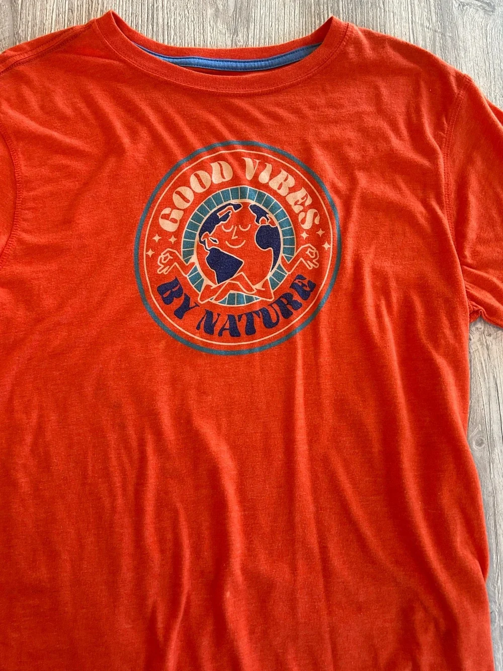 Cotopaxi Orange Good Vibes by Nature graphic short sleeve unisex kids t-shirt XL